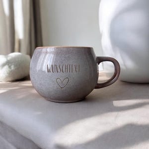 Taza personalizada con nombre | Regalo individual para mujer, taza de café o té, pintada a mano, aniversario o cumpleaños