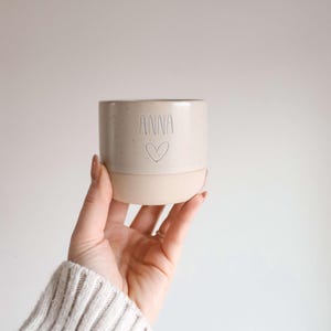 Personalized ceramic mug with your desired text | personalized | personalized coffee mug image 1
