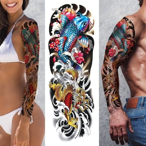 Arm Dragons Japanese Sleeve Tattoo  Slave to the Needle
