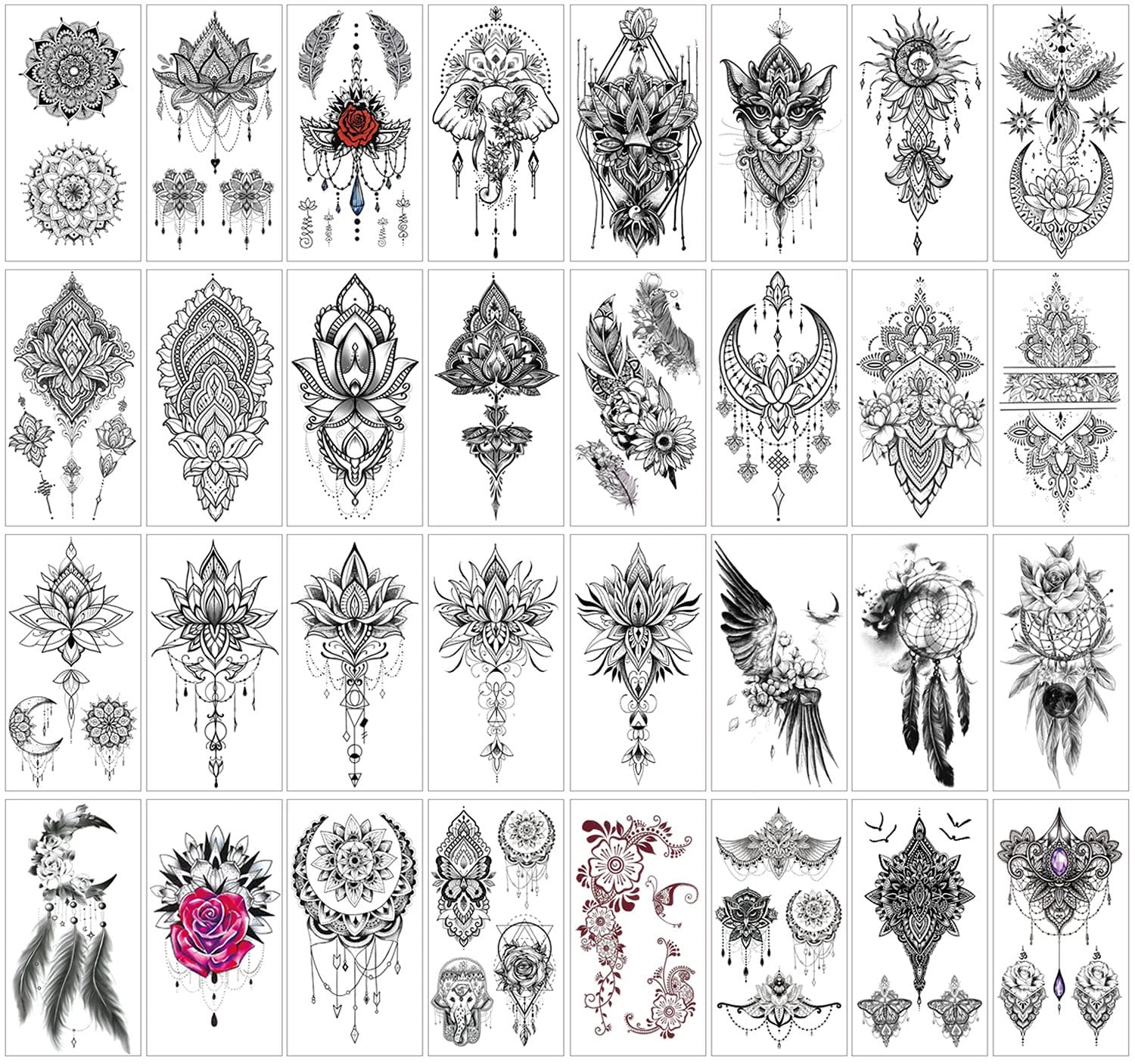 Beautiful Mandala Sleeve Stencil Ideas