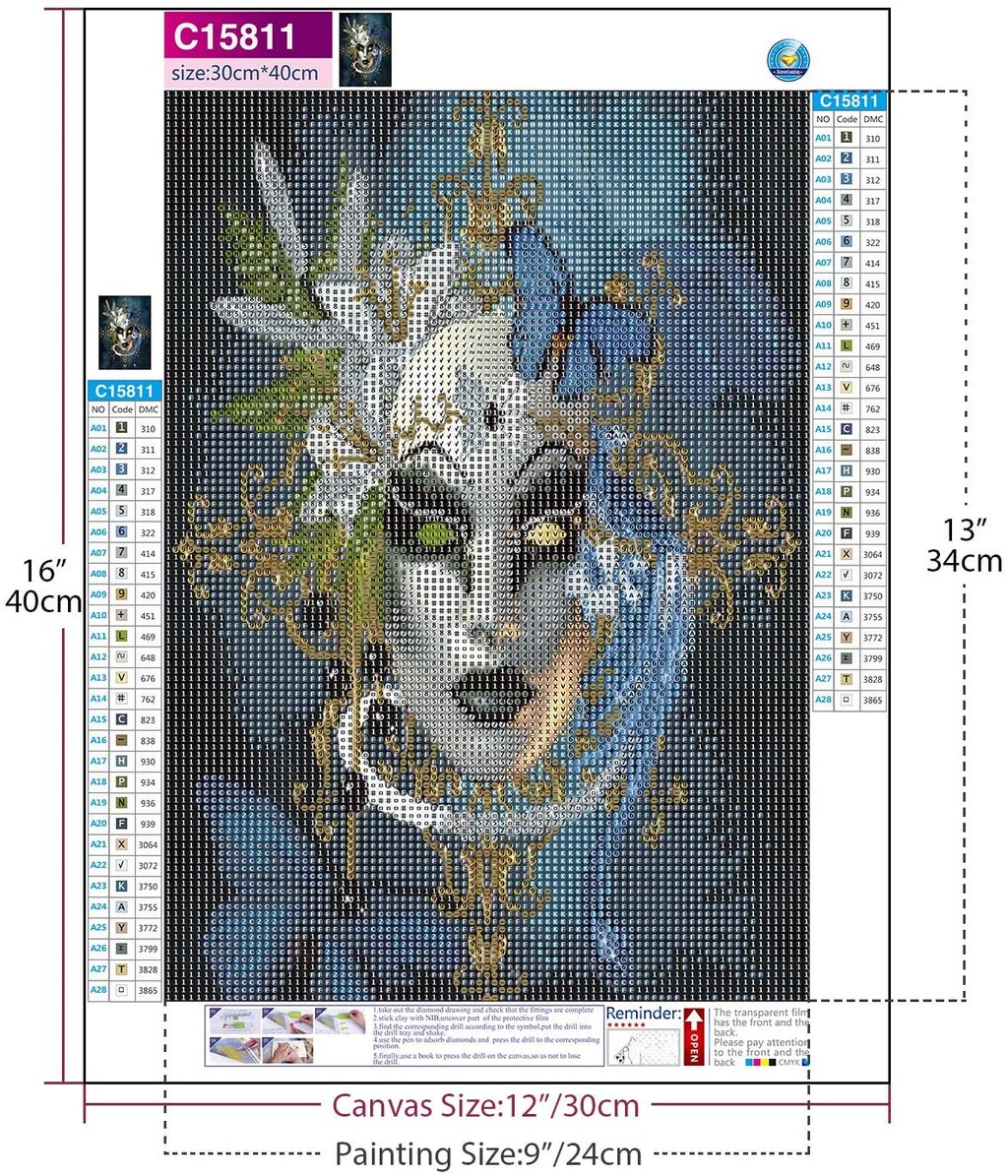 COKYIS Kit Diamanti 5D Fai Da Te “La Strega” – Quadro Di Cristalli Per Decorazione Parete Casa (40x50cm)