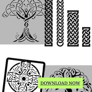 Celtic Tree of Life and More AI Enhanced Versatile Digital Designed Instant Download Transparent PNG SVG File Nordic Life Love diy Craft Art
