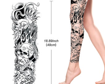 Skull Tattoo On Full Sleeve  Tattoo Designs Tattoo Pictures