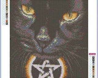 YSCOLOR Diamond Painting 5D Completo, Gatto Nero 30x40cm – Kit Fai-da-te Con Diamanti Rotondi Per Adulti E Bambini