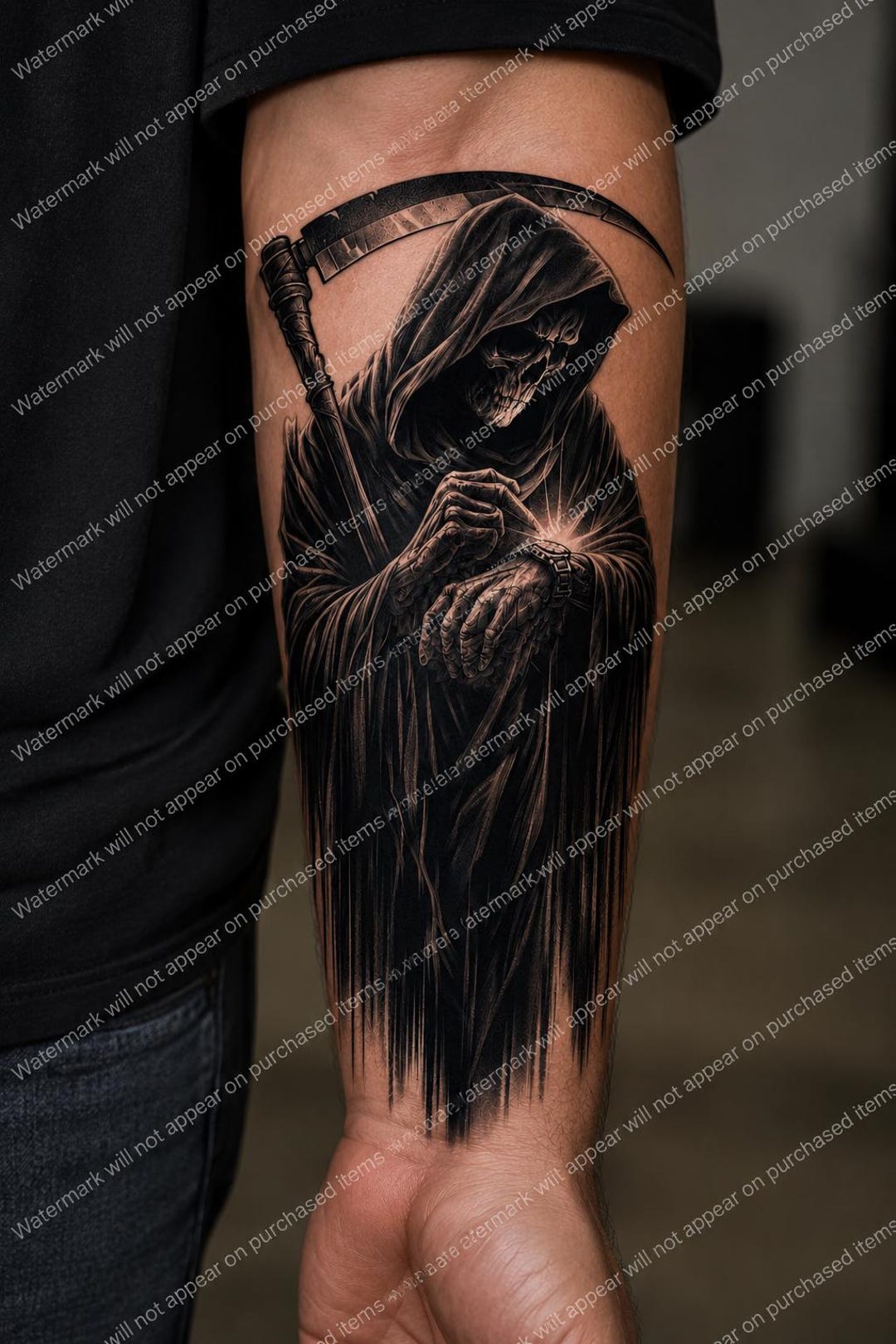 Gothic Blackwork Leg Sleeve Tattoo – Anatomical Heart, Compass Rose ...