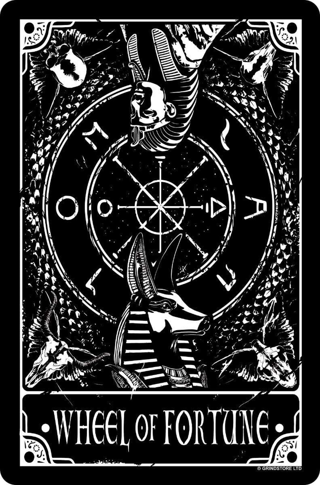 Wheel of Fortune Tarot Metal Sign – Vintage Style Wall Art - Etsy