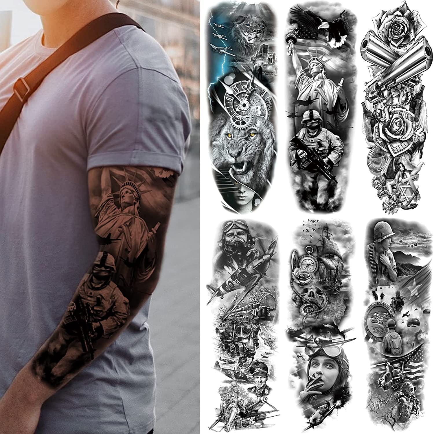 Arm Sleeve Tattoo - Etsy