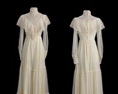 Vintage Gunne Sax Dress - Bridal Collection - Era 1970s - 1980s