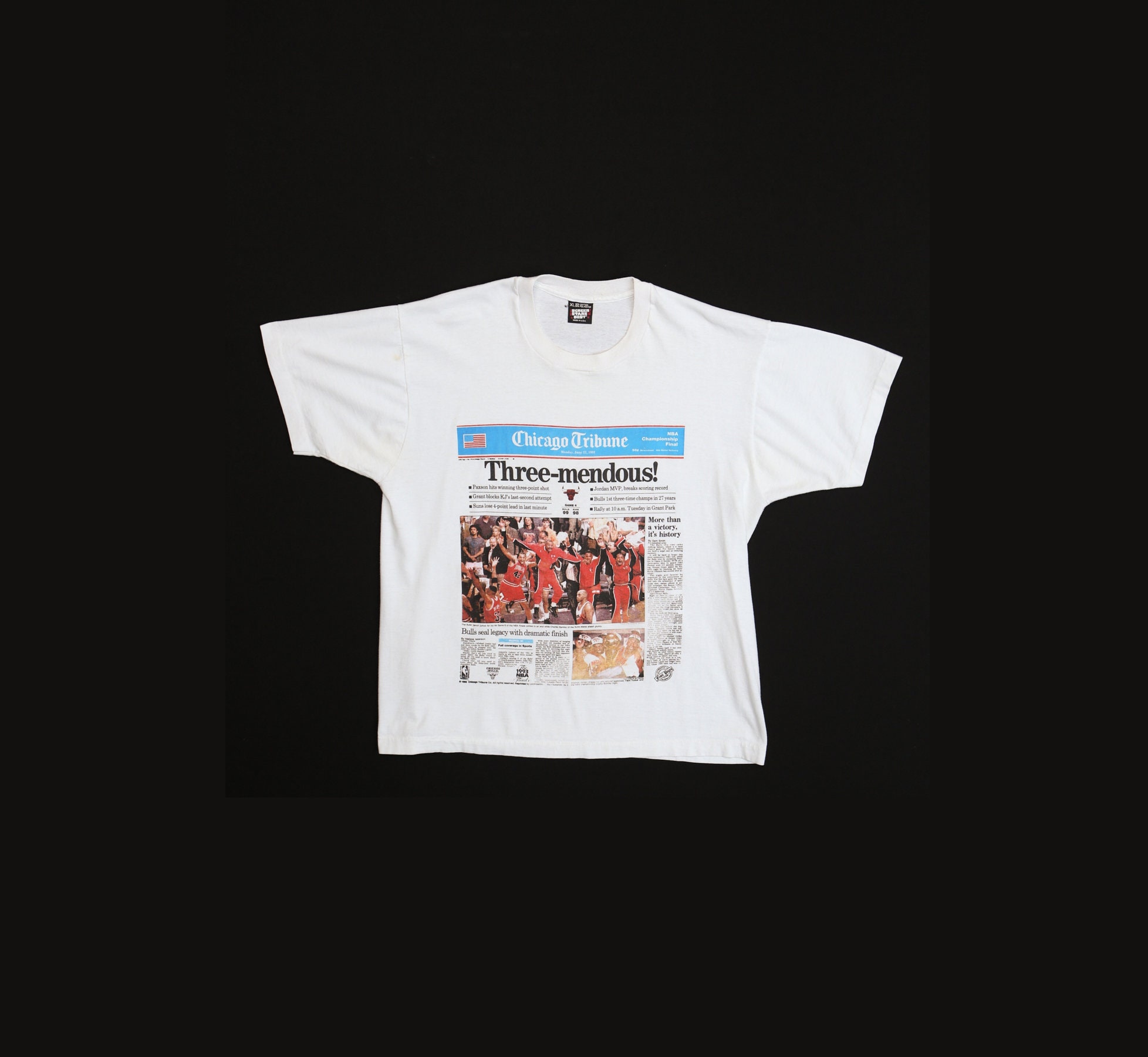 Chicago Tribune NBA Championship Final Basketball White - Etsy