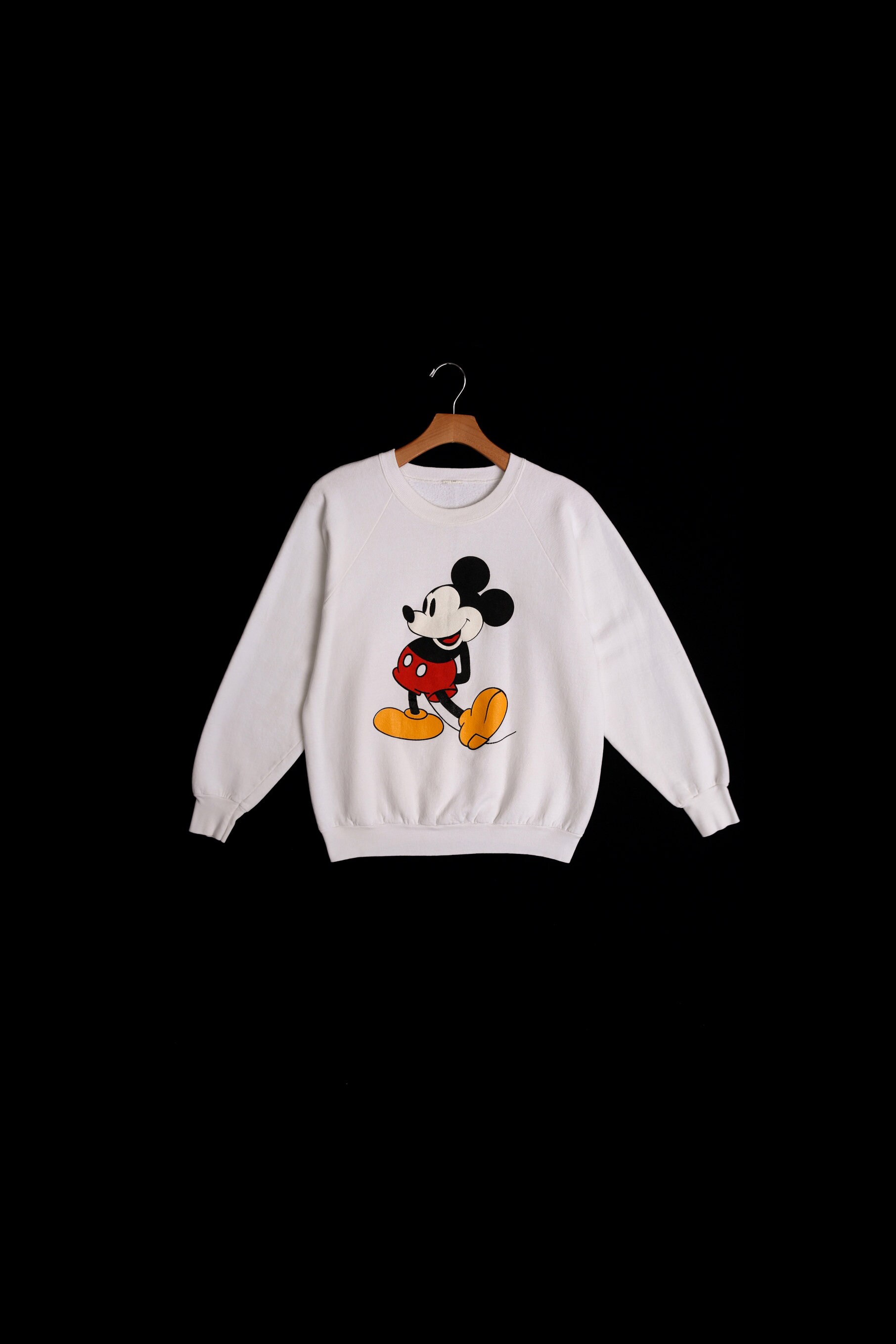 White Mickey Sweatshirt - Etsy