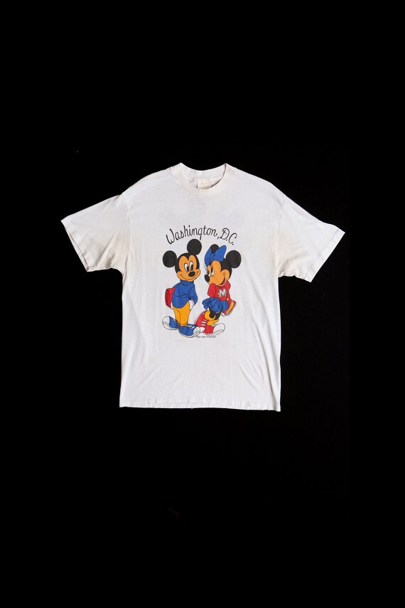 Vintage Mickey and Minnie Mouse Washington DC White T… - Gem