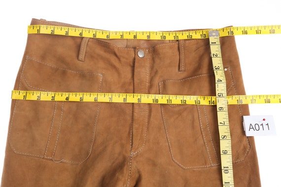 Vintage Men Leather Bell Bottom Pants - Gem