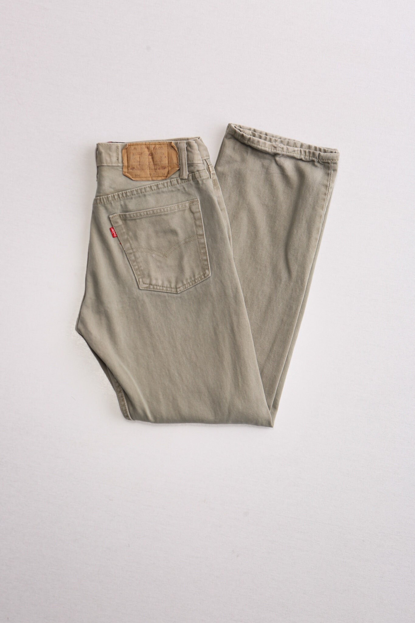 Vintage 501 Levi's Jeans Beige Khaki Men High Waist Made - Etsy Hong Kong