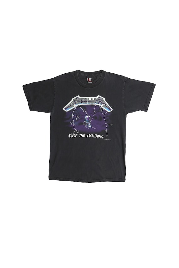 Vintage metallica black rock t-shirt shirt ride the l… - Gem