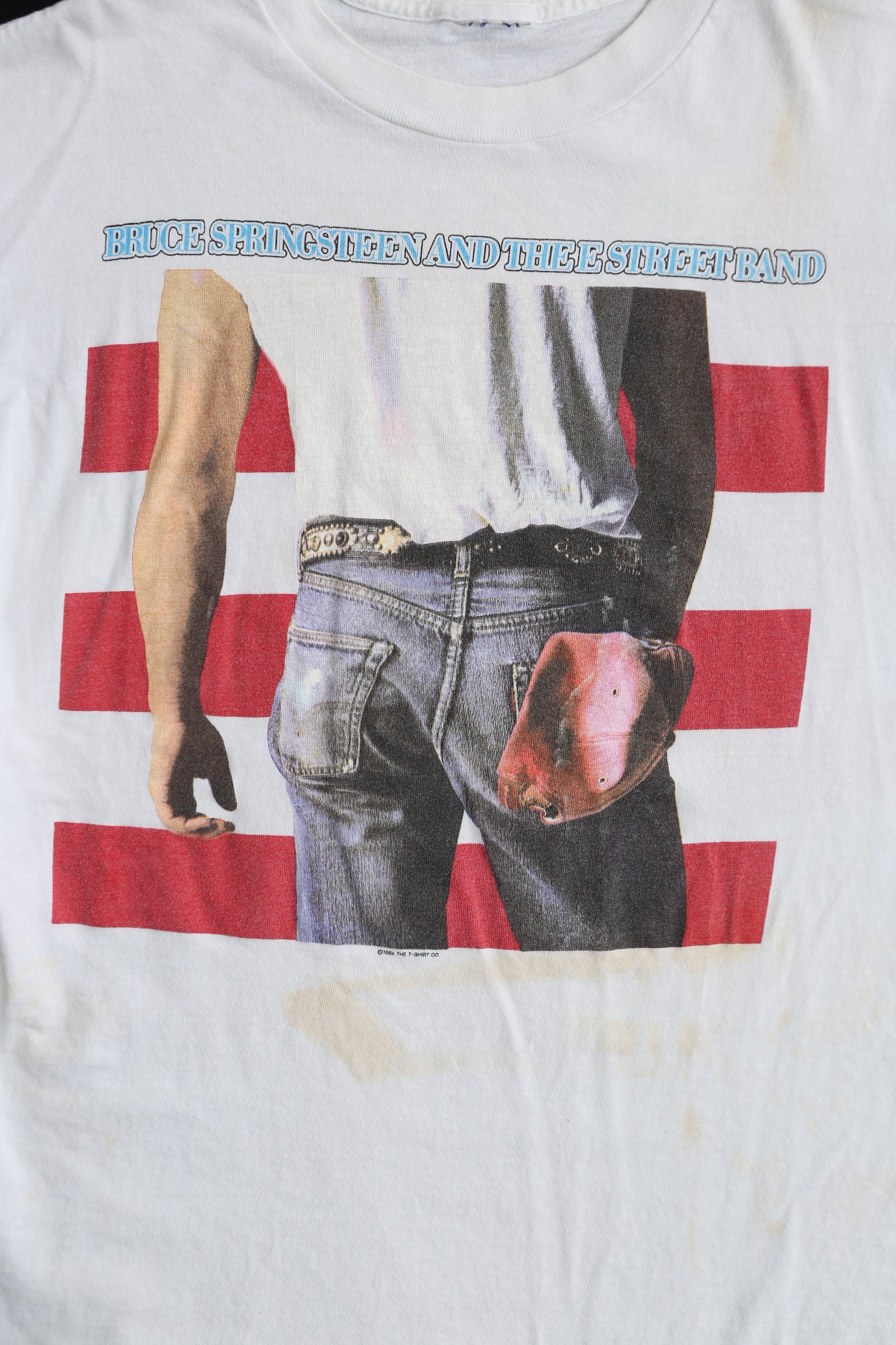 Vintage Bruce Springsteen White Graphic T-shirt