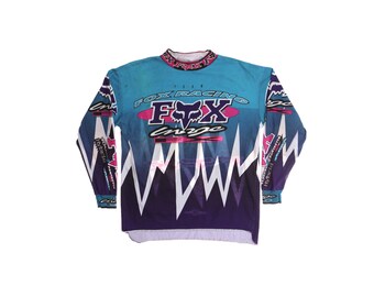 vintage fox racing moletom com capuz