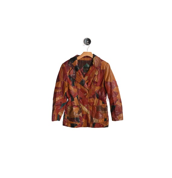 1970s leather patchwork jacket - Gem