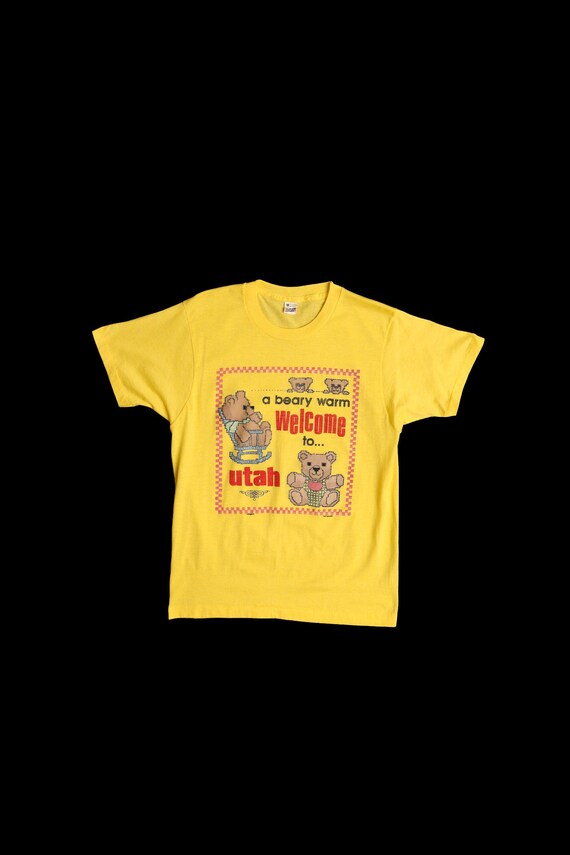 Vintage 80s yellow graphic Gem