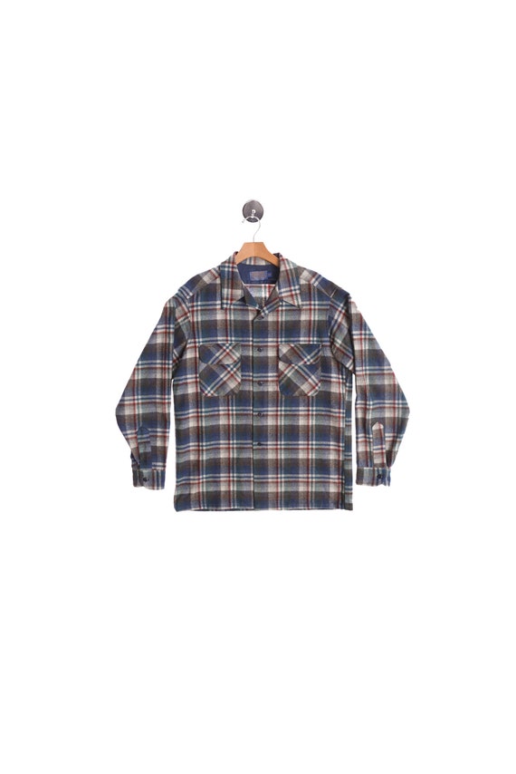 Pendleton gray blue plaid - Gem