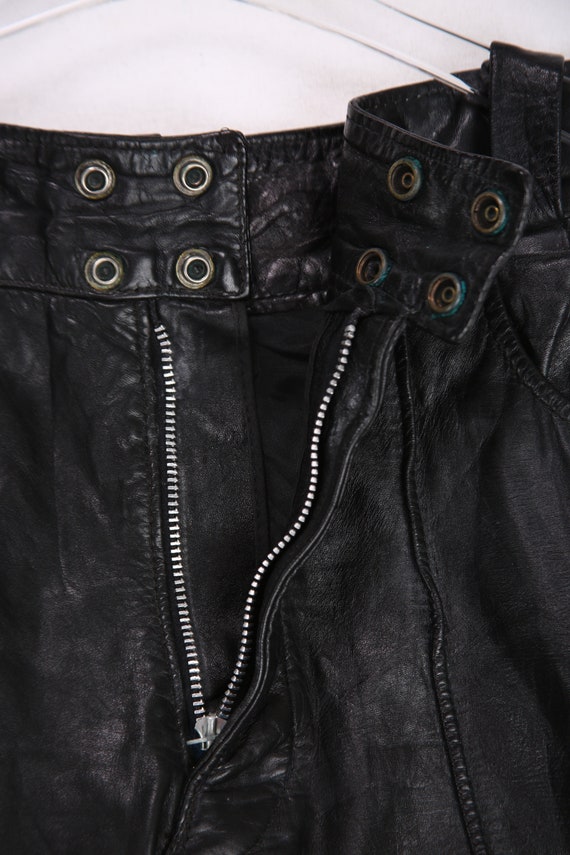 Vintage Men's Black Leather Pants by Brooks - Estimat… - Gem