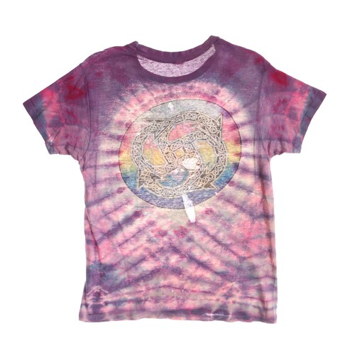 Vintage Tie Dye Graphic T-shirt by Phillip Brown 1984 shops - Hippie Abstract Geometry Print