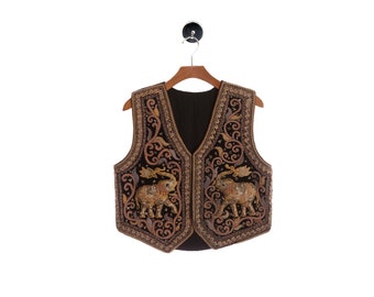 シラージ sillage GILET Embroidered Elephan