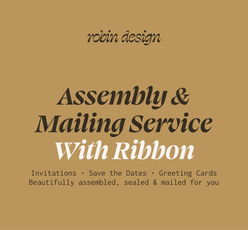 Ribbon Upgrade for Invitation Assembly | Replaces Standard Belly Band ...