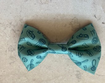 Blue ribbon baby dog bowtie