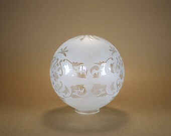 globe boule à motifs, abat-jour verre à motifs, globe pour lampe, luminaire vintage, déco intérieur