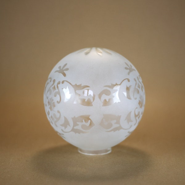 globe boule à motifs, abat-jour verre à motifs, globe pour lampe, luminaire vintage, déco intérieur