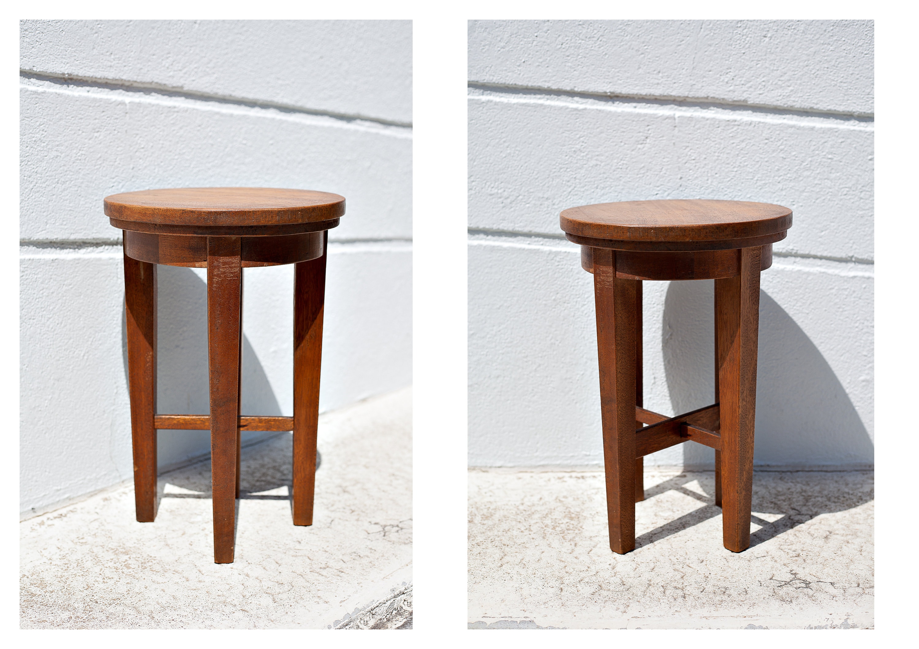 tabouret bois Vintage,