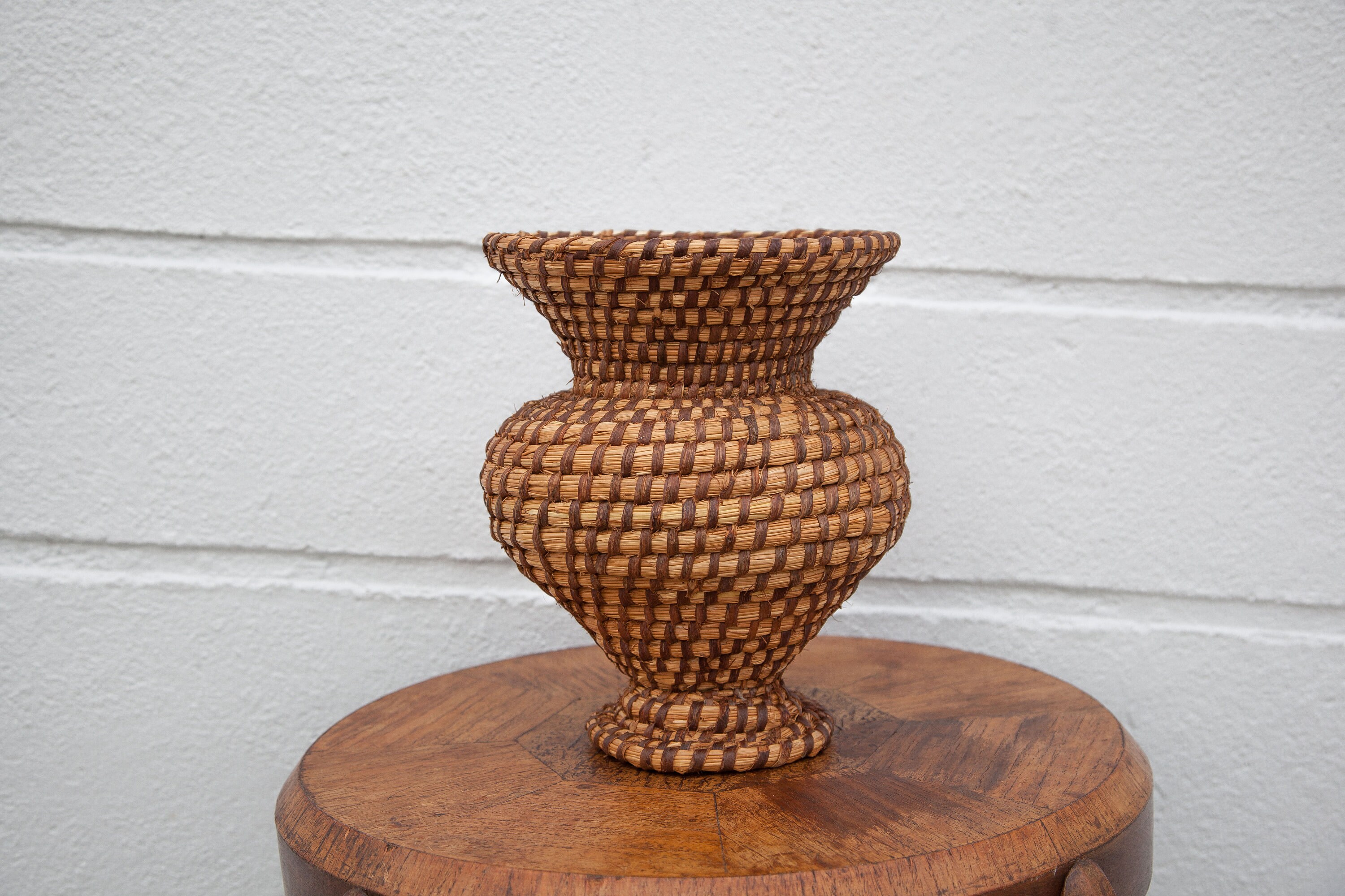 Vase Paille Ancien, Bourgne, Vase Pour Fleurs Séchées, Vannerie, Déco Intérieur, Cache-Pot Osier, Vi