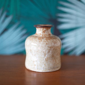 Vintage Pigeon Forge Pottery J Amstrong vase, glazed stoneware, flower pot, interior decor, 50&#39;s