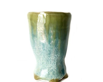 Mossy Seafoam Porcelain Vase