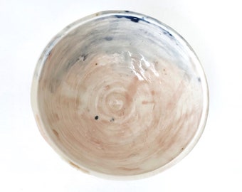 Watercolor Crackle Glaze Porcelain Bowl