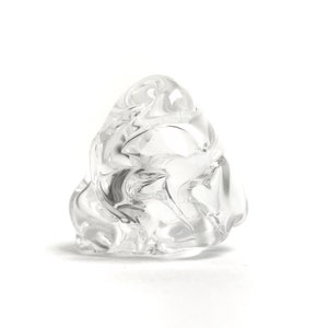 Geblasene Glasschale: Abstraktes Schmelzdesign Dekor