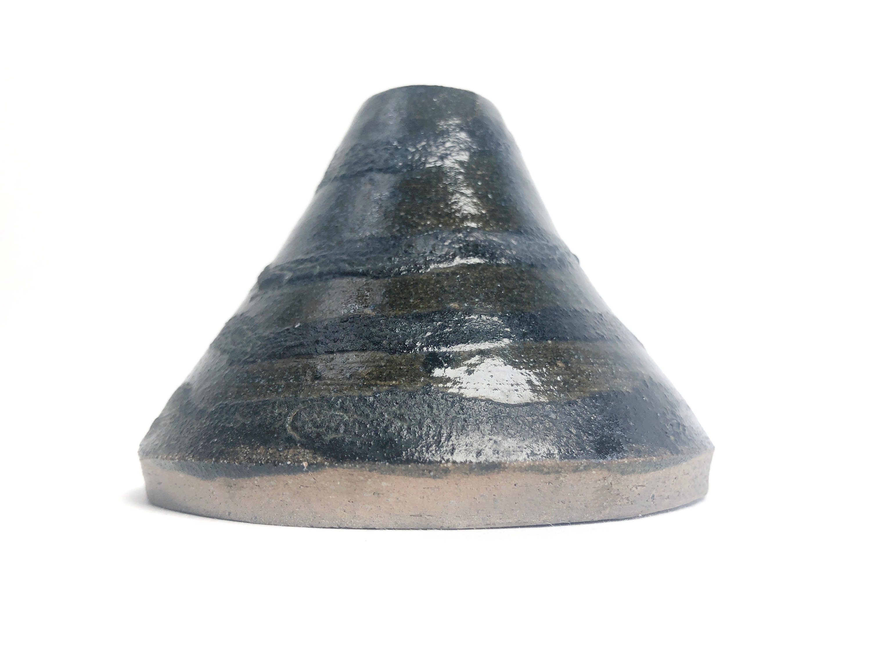 Striped Volcano Raku