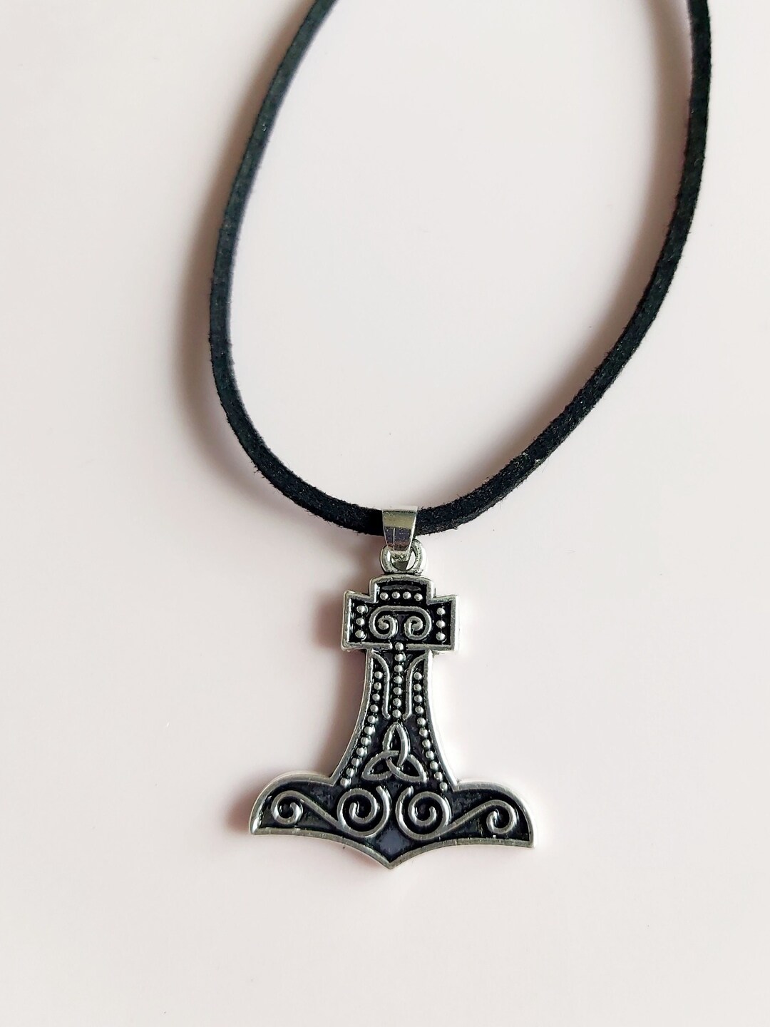 Mjölnir Thor's Hammer Pendant. Antique Silver Large Viking Etsy