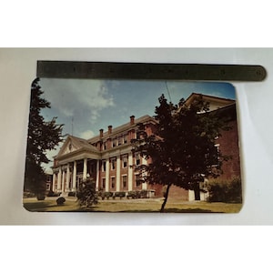 Vintage Farbe RPPC Roanoke College - Salem Virginia - Büro-Gebäude