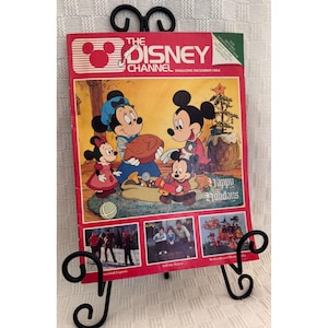 Vintage The Disney Channel Magazine December 1984 Holiday Edition Mickey Mouse Disneyana Collectible
