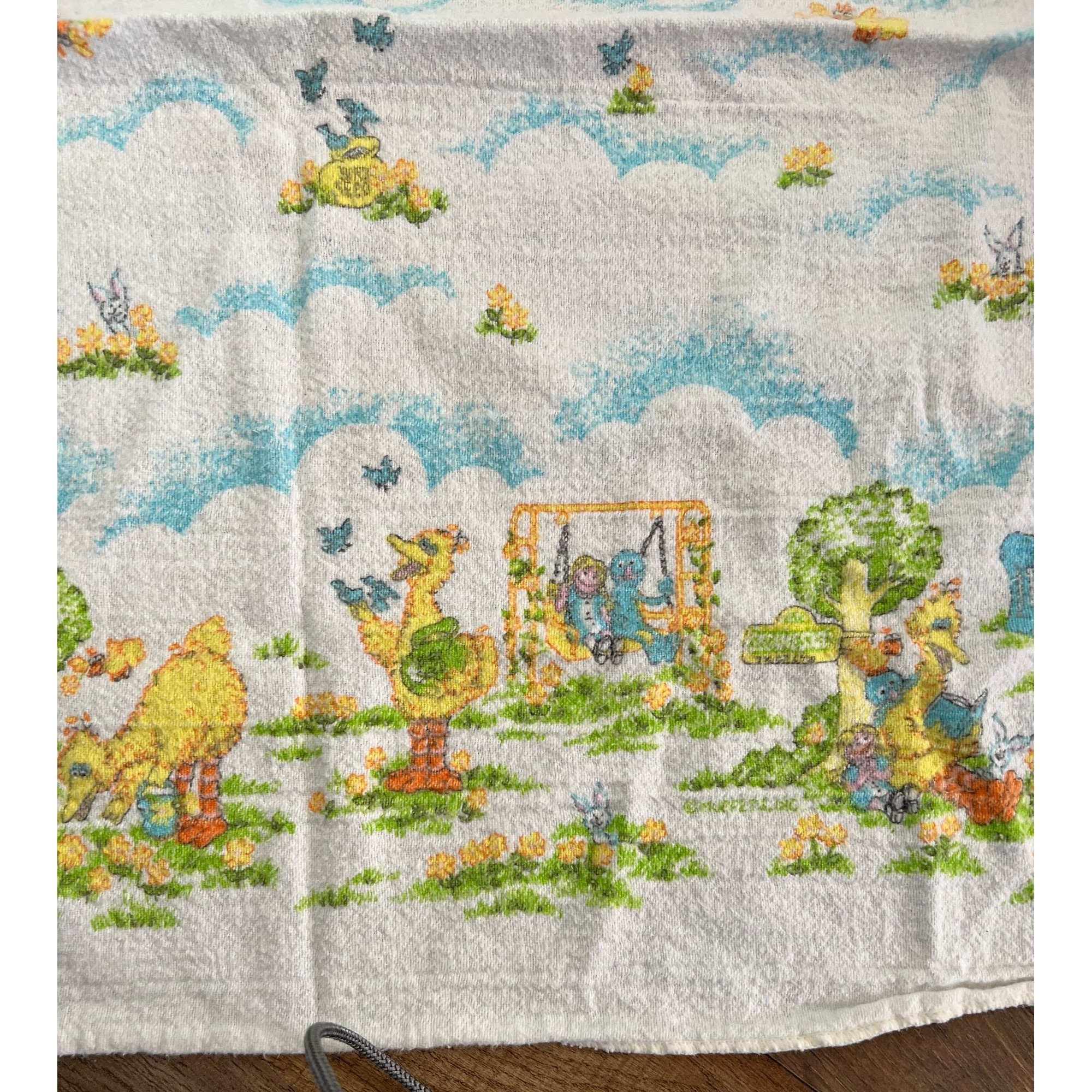 Vintage Sesame Street Baby Nursery Pillowcases and Receiving Blanket ...