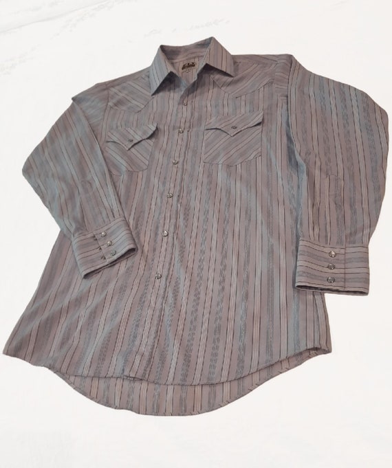 Vintage Ely Cattleman Western Snap Shirt L pour homme des