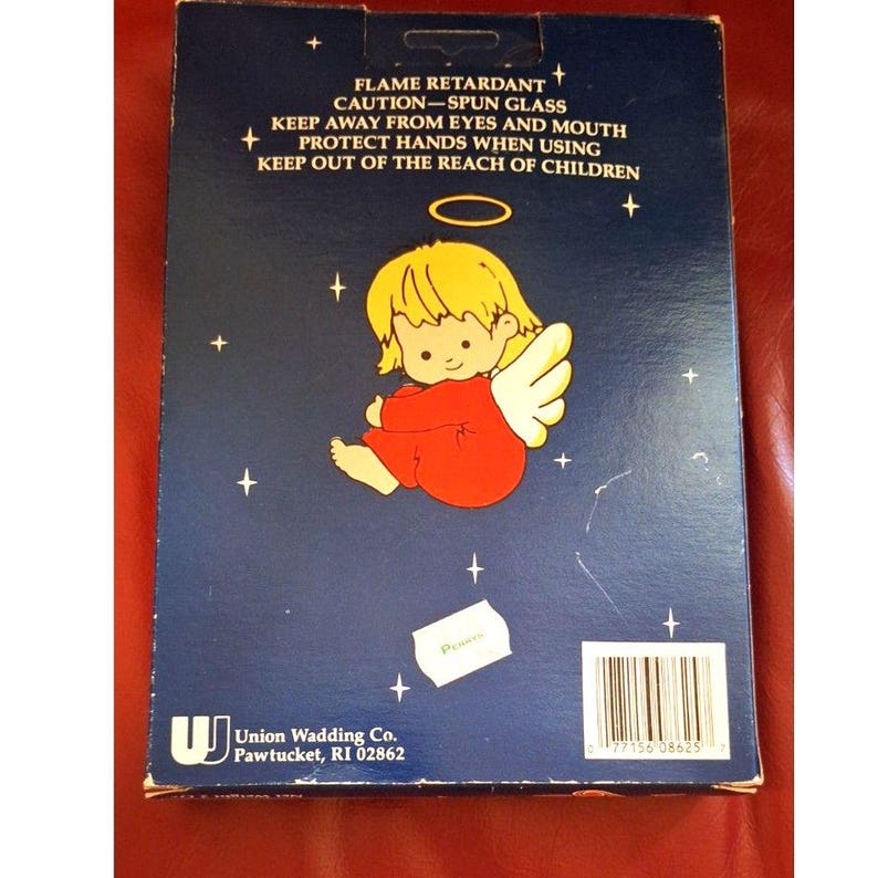 Angel Hair White Spun Glass Christmas Tree Decoration by Union Wadding