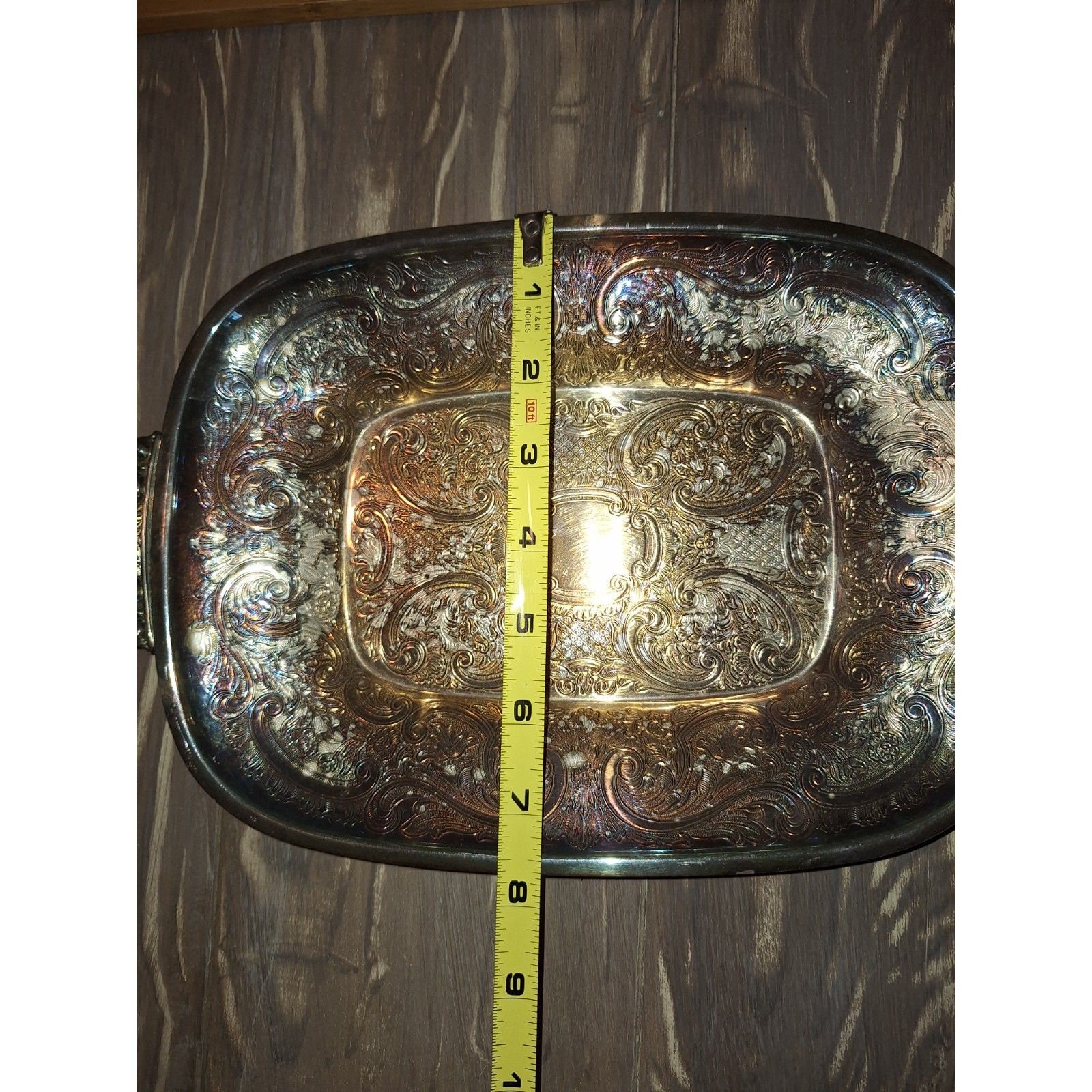 Barker Ellis Silver Co. Engraved Serving Tray Made in England - Etsy