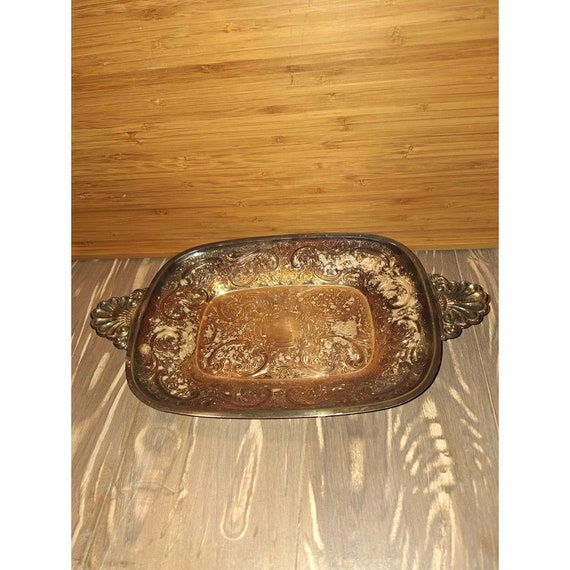 Barker Ellis Silver Co. Engraved Serving Tray Made in England - Etsy