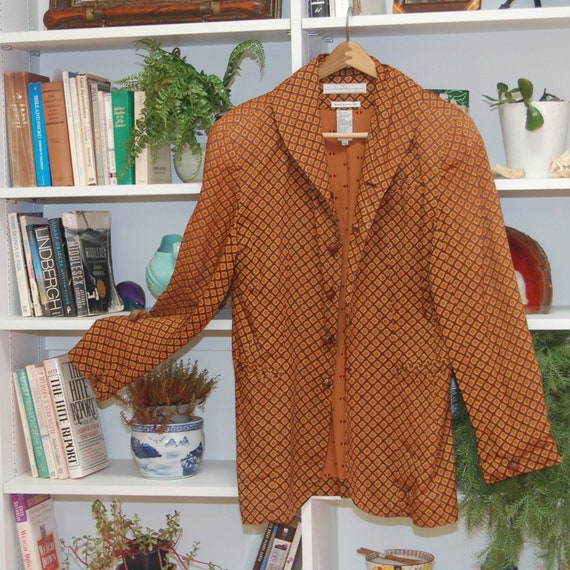 Veste Femme Vintage Anne Pinkerton USA - En Laine à Carreaux - Taille 40 Numérotée - Occasion TB