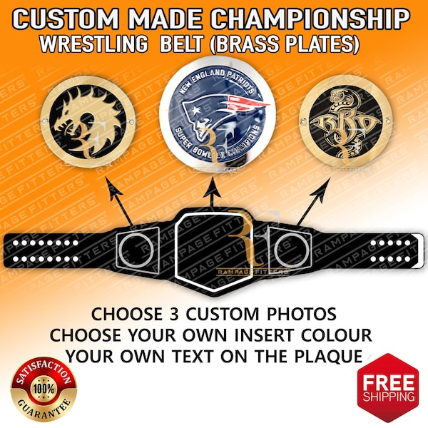 Custom Made Championship Title Belt, Create Your own Custom Designed championship belt