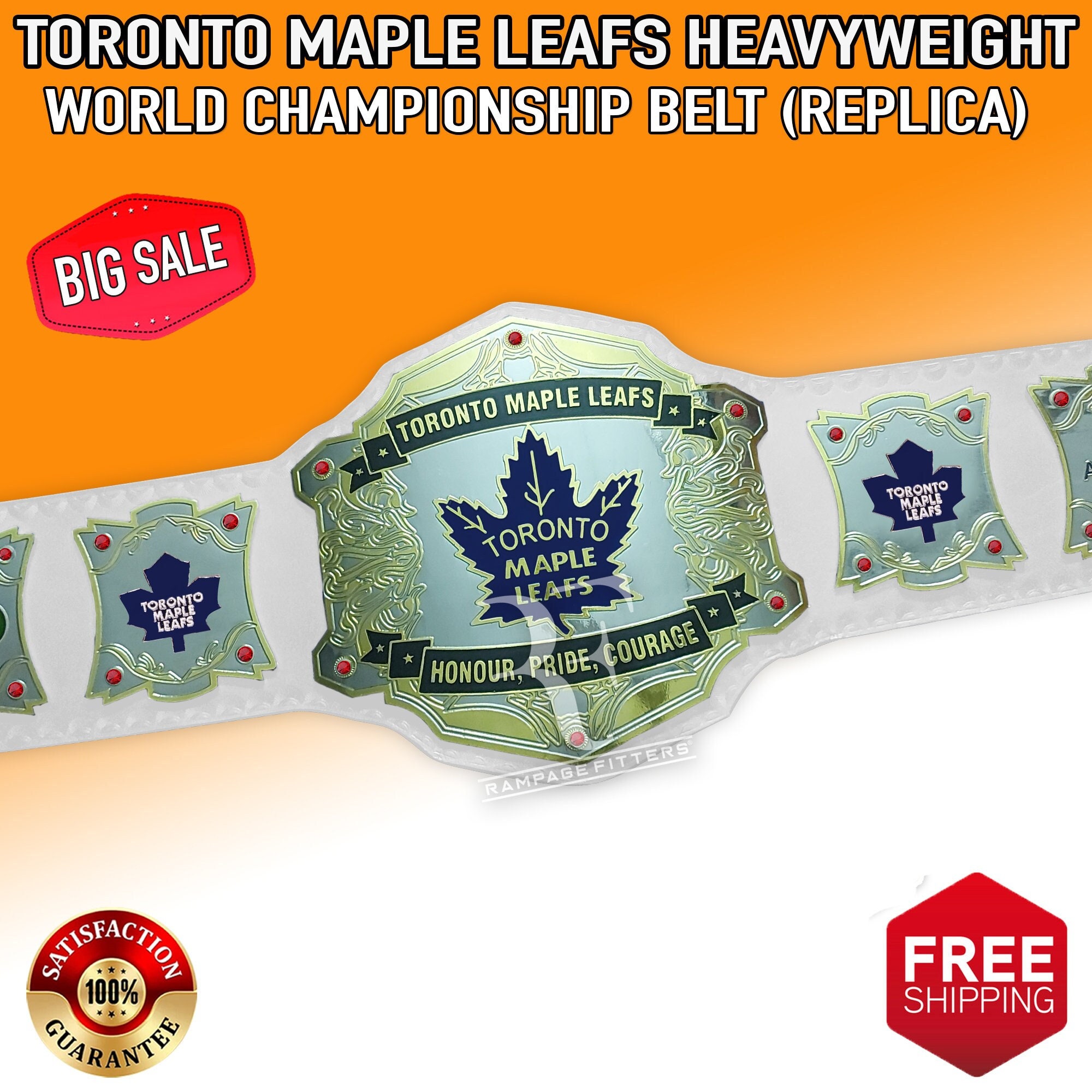 Toronto Maple Leafs' Auston Matthews wears a pride-themed sticker