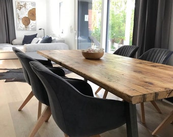 2.00m Länge**Altholz-Esstisch, Bohlen-Tisch, Upcycling-Tisch, hand-made, handgefertigt, recycelt