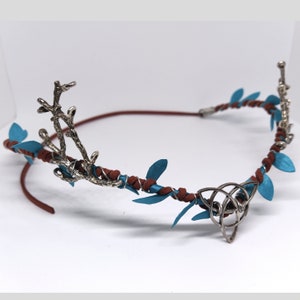 Forest Celtic Queen Tiara- Forest Elf Tiara - Elf Headpiece - Fairy Crown Forest Tiara - Elf Tiara - Wedding Crown